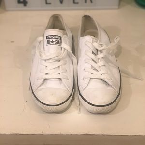 Women’s White Leather Converse All Star size 6.5